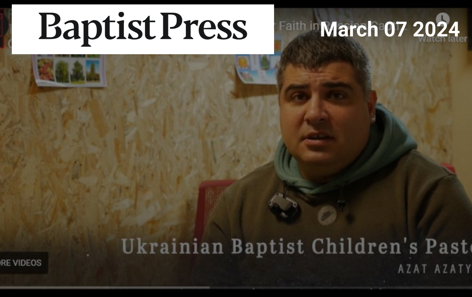 Ukrainian Baptist leaders tortured by Russia find voice in U.S. citizen